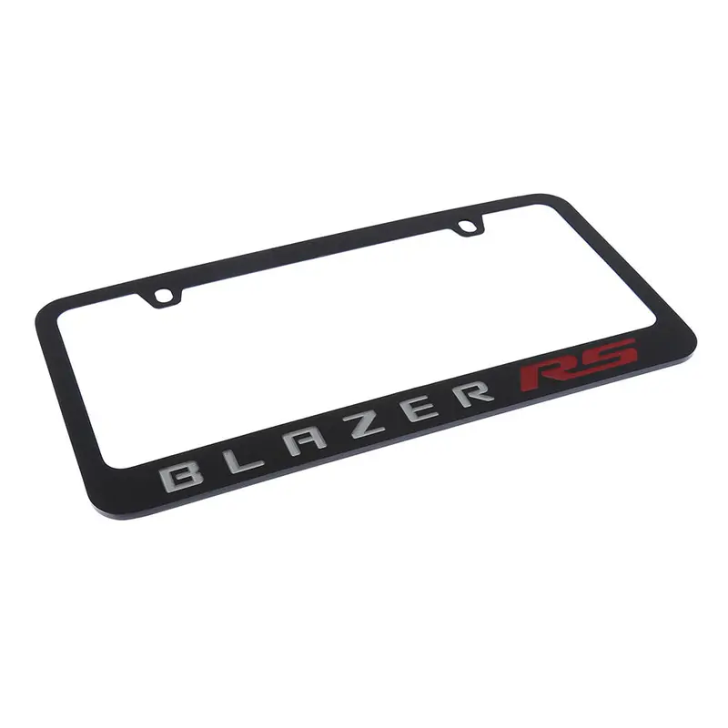 Chevrolet Blazer Rs License Plate Frame (Black) 2