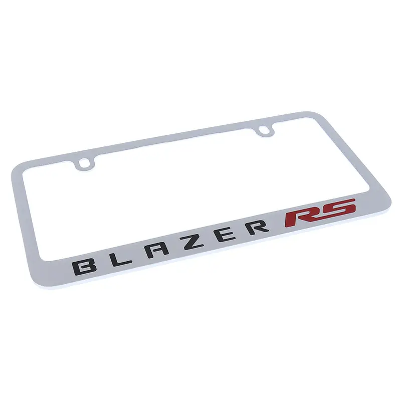 Chevrolet Blazer Rs License Plate Frame (Chrome) 2