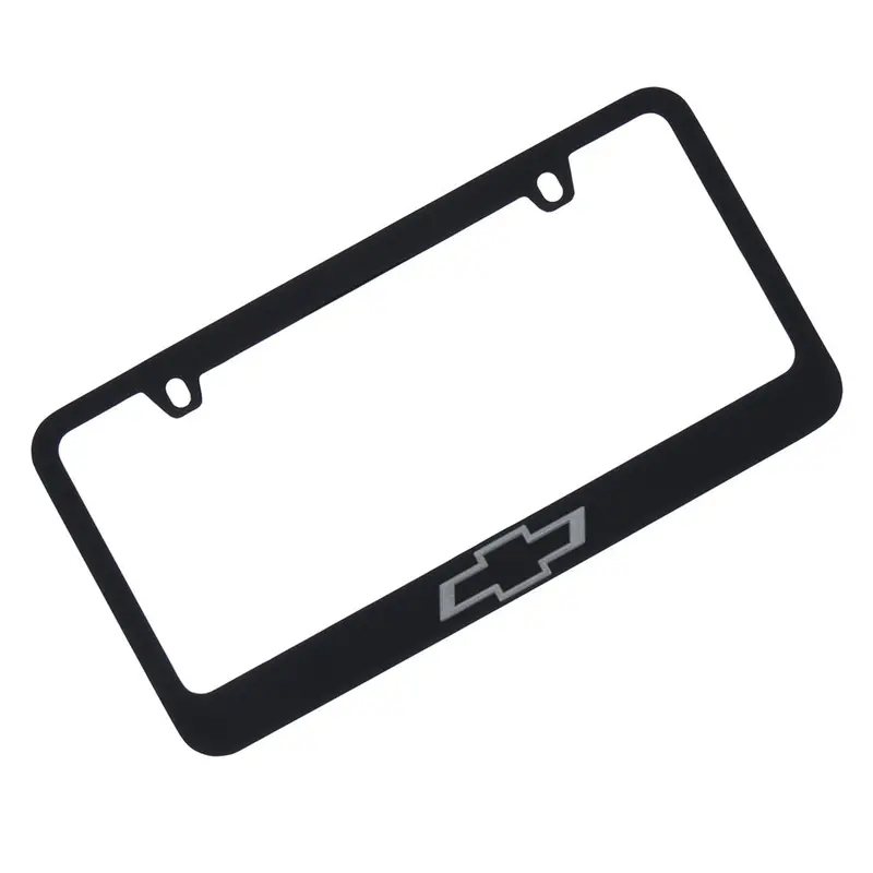 Chevrolet Bowtie License Plate Frame (Black) 1