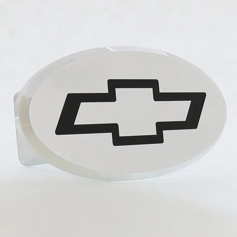 Chevrolet Bowtie Oval Hitch Cover (Black) 1