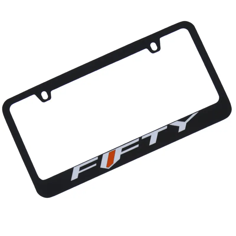Chevrolet Camaro Fifty License Plate Frame(White On Black) 1