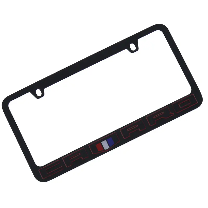 Chevrolet Camaro Logo License Plate Frame (Black) 1