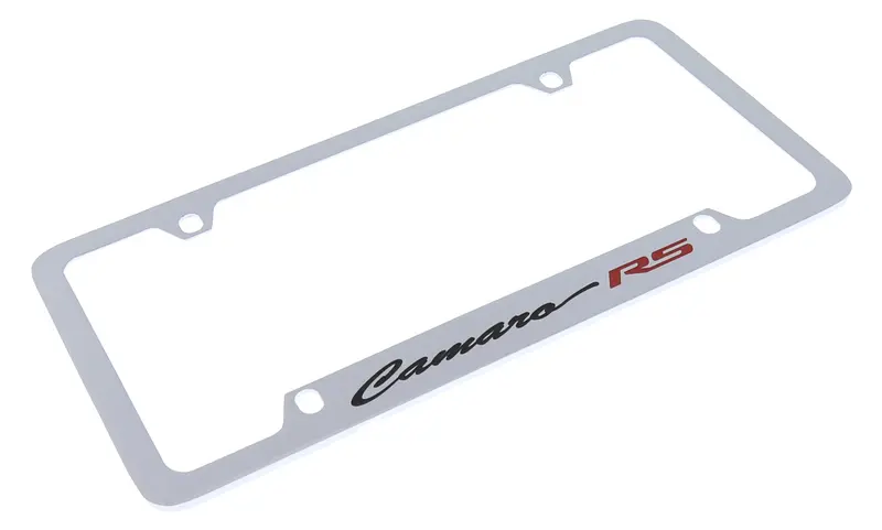 Chevrolet Camaro Rs License Plate Frame (Chrome) 2