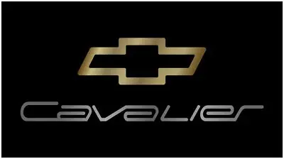 Chevrolet Cavalier Lazer-Tag Acrylic License Plate (Black) 1