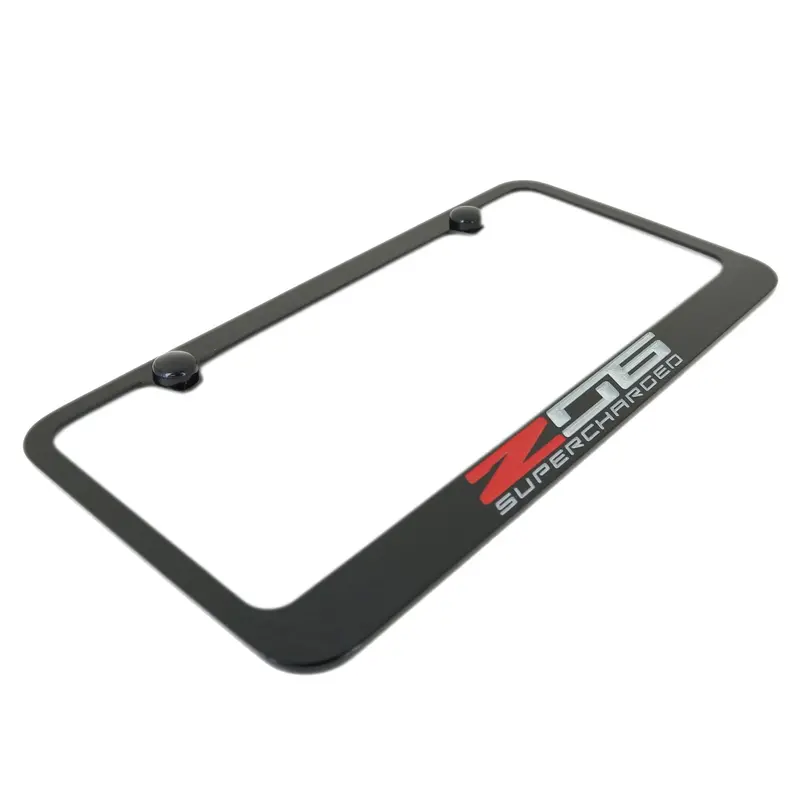 Chevrolet Corvette C7 Z06 License Plate Frame (Black) 2