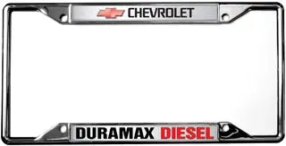 Chevrolet Duramax License Plate Frame (Black) 1