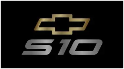 Chevrolet S10 Lazer-Tag Acrylic License Plate (Black) 1