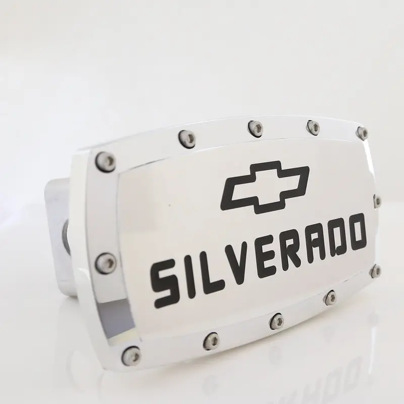 Chevrolet Silverado Billet Tow Hitch Cover (Chrome) 1