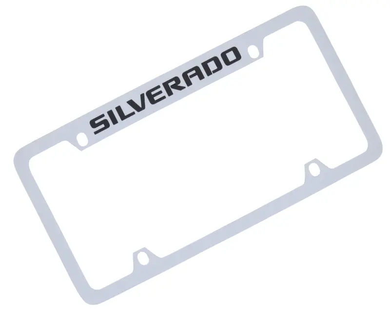 Chevrolet Silverado License Plate Frame (Chrome) 1