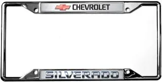 Chevrolet Silverado License Plate Frame (Chrome) 1