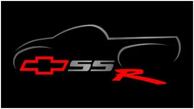 Chevrolet Ssr Lazer-Tag Acrylic License Plate (Black) 1