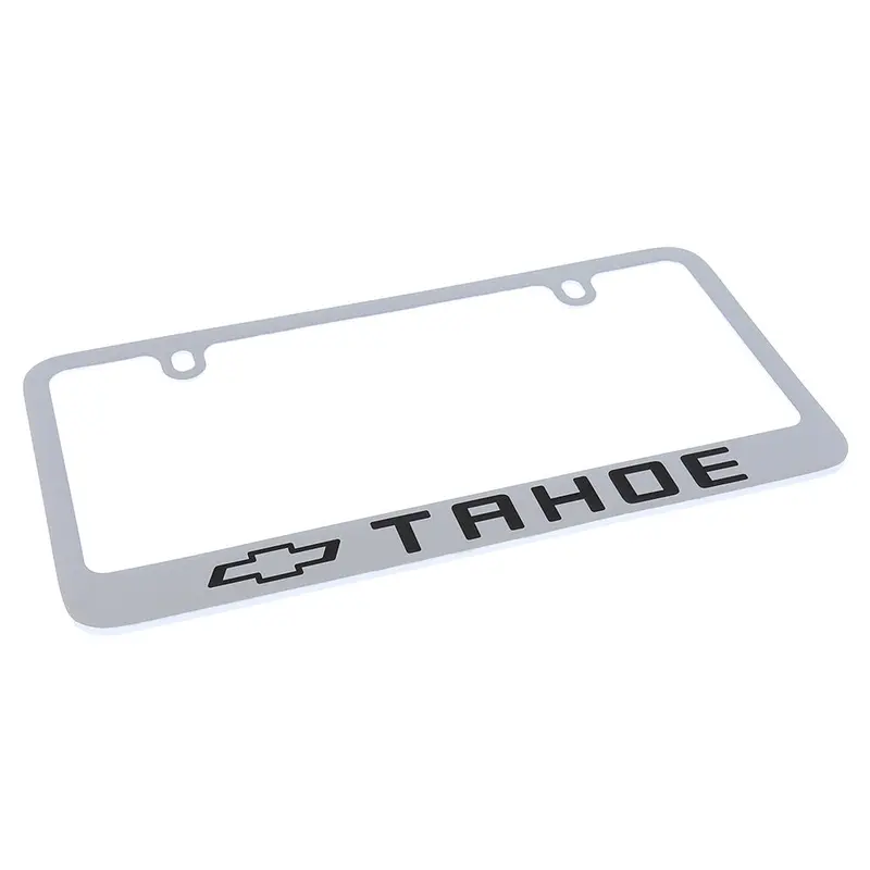 Chevrolet Tahoe Logo License Plate Frame (Chrome) 2