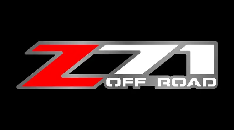 Chevrolet Z71 Off Road Logo License Plate (Black) 1