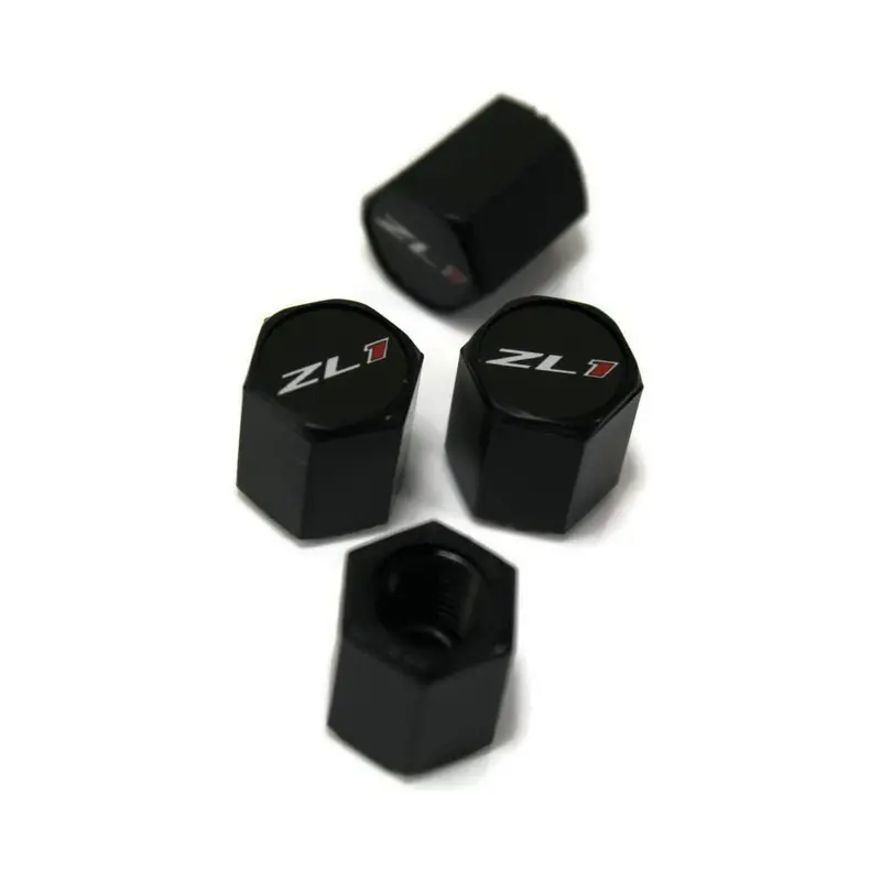 Chevrolet Zl1 Tire Valve Caps (Black) 1