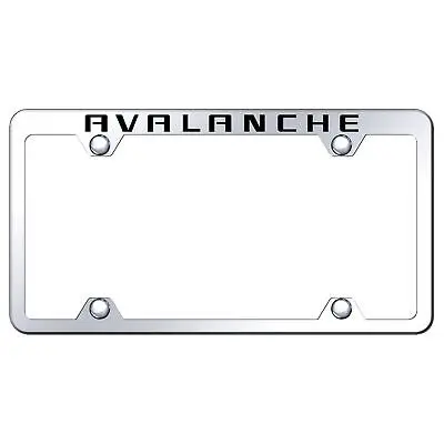 Chevy Avalanche Stainless Steel Wide Body Truck License Plate Frame (Chrome) 1