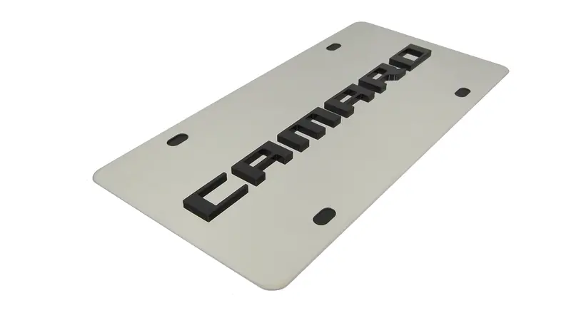 Chevy Camaro License Plate (Chrome) 2
