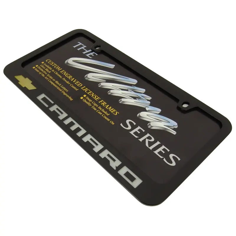 Chevy Camaro License Plate Frame (Black) 2