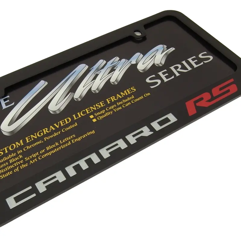 Chevy Camaro Rs License Plate Frame (Black) 2