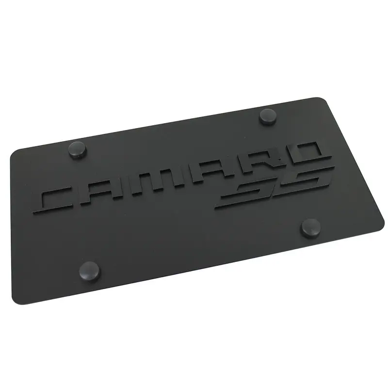 Chevy Camaro Ss Logo License Plate (Black) 1