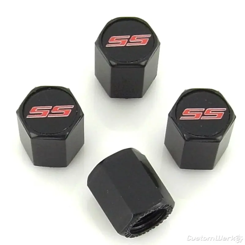 Chevy Camaro Ss Logo Tire Stem Valve Caps 1
