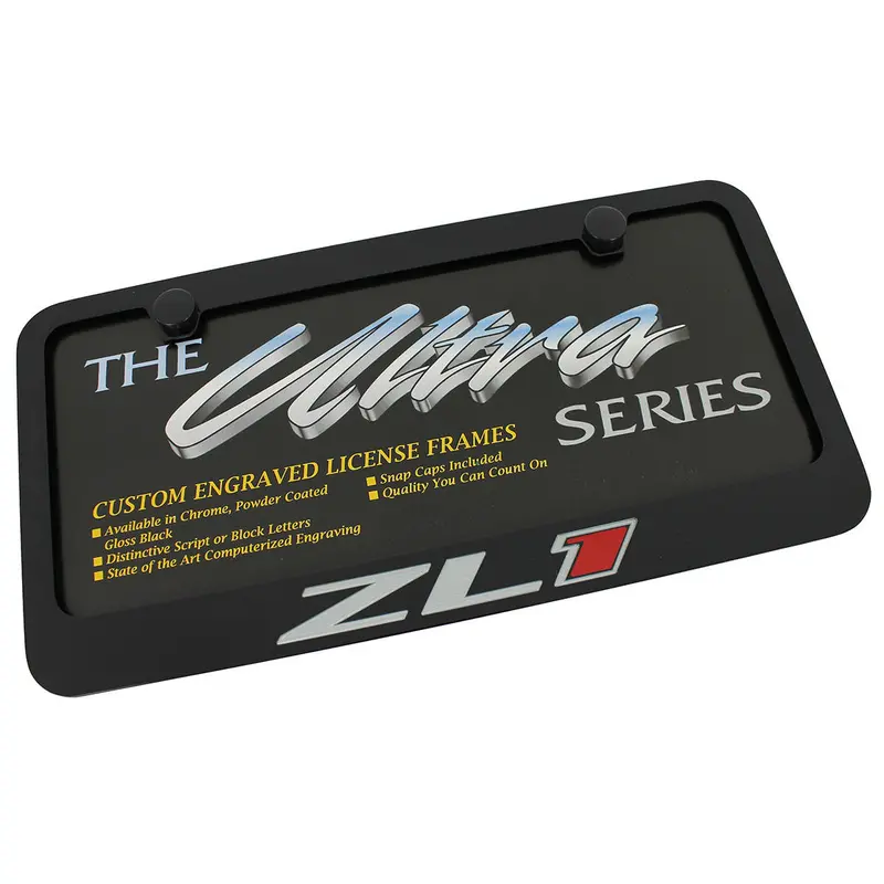 Chevy Camaro Zl1 License Plate Frame (Black) 1