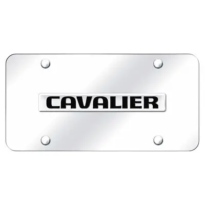 Chevy Cavalier Name License Plate (Silver) 1