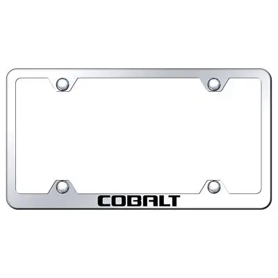 Chevy Cobalt Laser Etched Logo Wide Body License Plate Frame (Chrome) 1