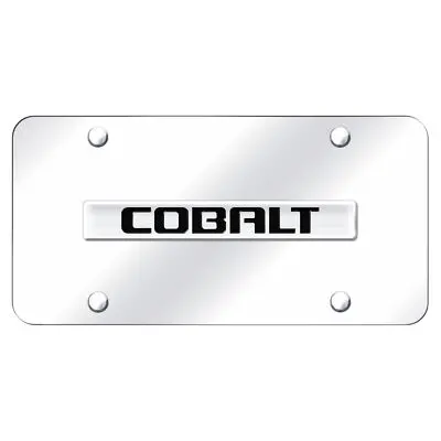 Chevy Cobalt Name License Plate (Silver) 1