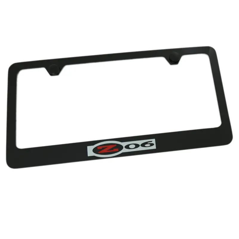 Chevy Corvette C5 Z06 License Plate Frame (Black) 1