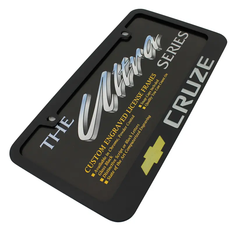 Chevy Cruze License Plate Frame (Black) 2