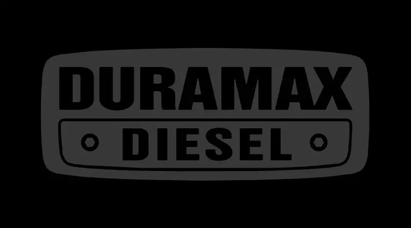 Chevy Duramax Diesel Logo License Plate (Carbon Black) 1