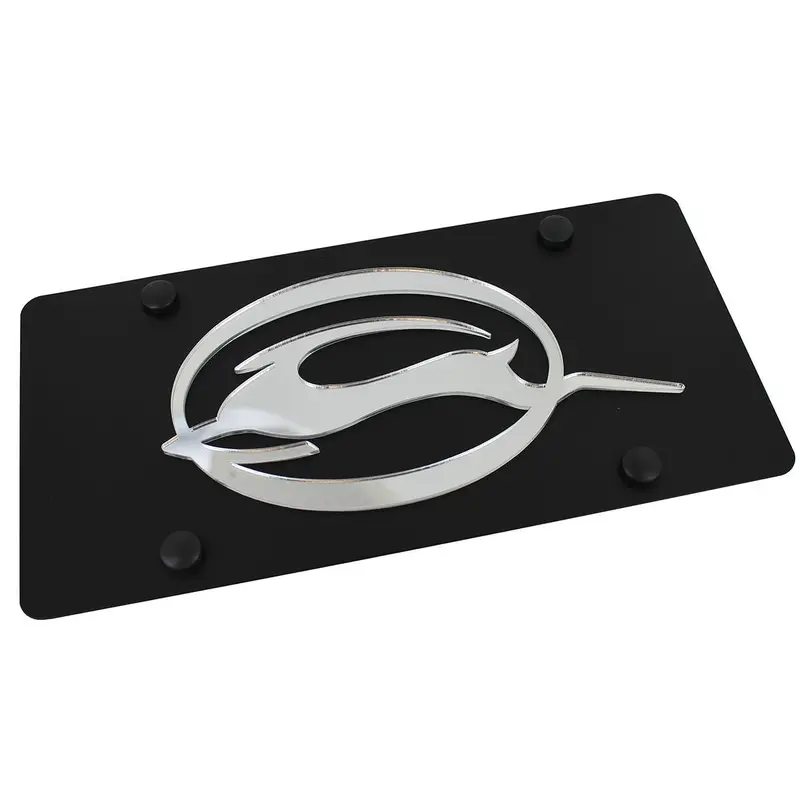 Chevy Impala Logo License Plate (Black) 1
