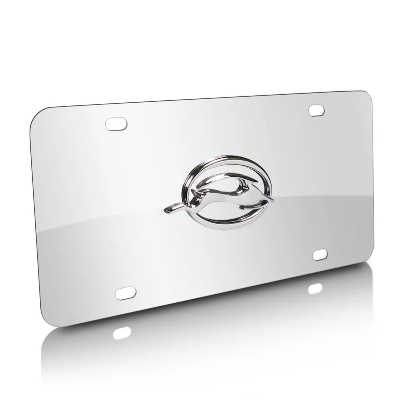 Chevy Impala Logo License Plate (Chrome) 1
