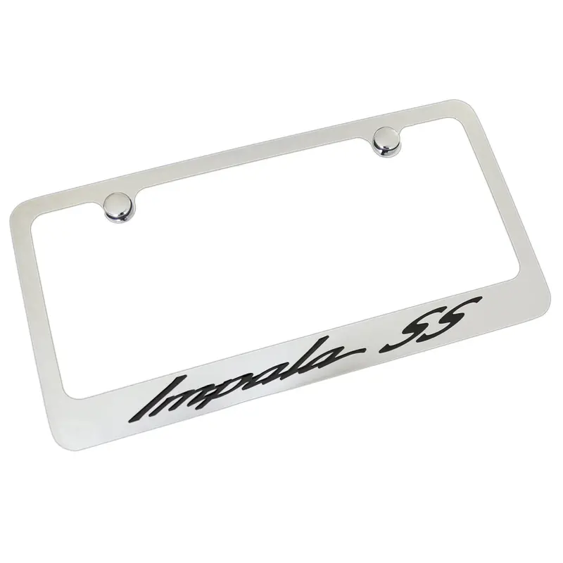 Chevy Impala Ss California Script License Plate Frame (Chrome) 1