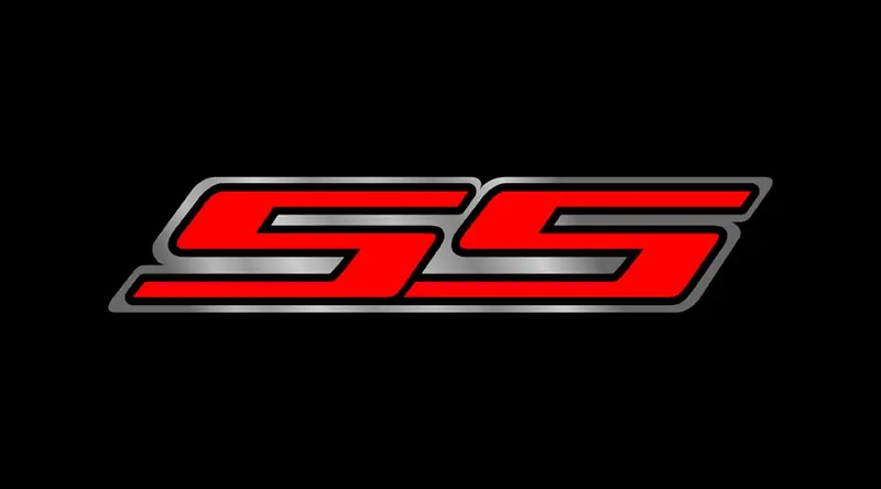 Chevy Ss Logo License Plate (Carbon Black) 1