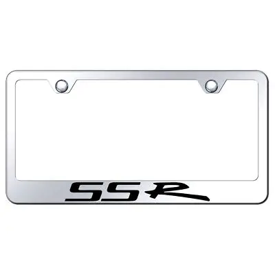 Chevy Ssr Laser Etched Logo Stainless Steel License Plate Frame (Chrome) 1