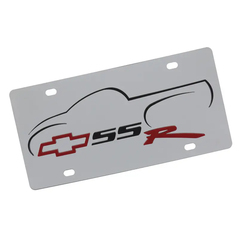 Chevy Ssr Logo License Plate (Chrome) 1