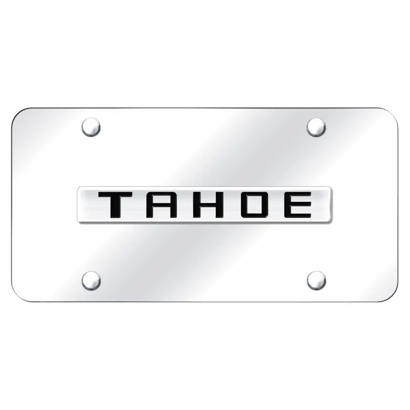 Chevy Tahoe License Plate (Chrome) 1