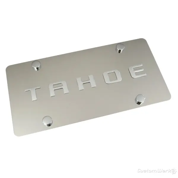 Chevy Tahoe License Plate (Chrome) 1
