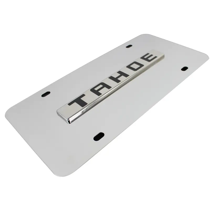Chevy Tahoe License Plate (Chrome) 2