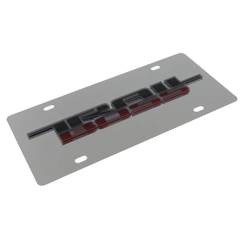 Chevy Trail Boss Logo License Plate (Chrome) 2