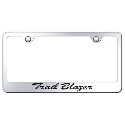 Chevy Trailblazer Laser Etched Script License Plate Frame (Chrome) 1