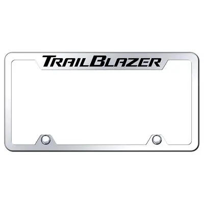 Chevy Trailblazer Logo Stainless Steel Truck Cutout License Plate Frame (Chrome) 1