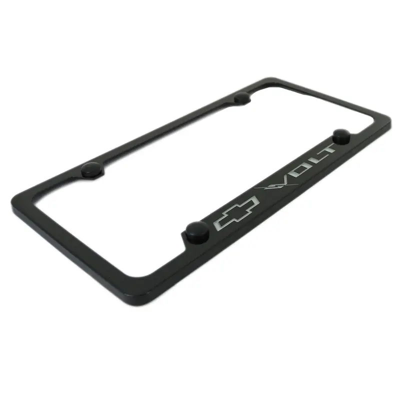 Chevy Volt Metal License Plate Frame (Black) 2