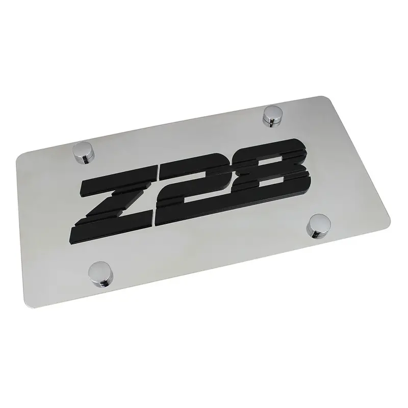 Chevy Z28 License Plate (Chrome) 1