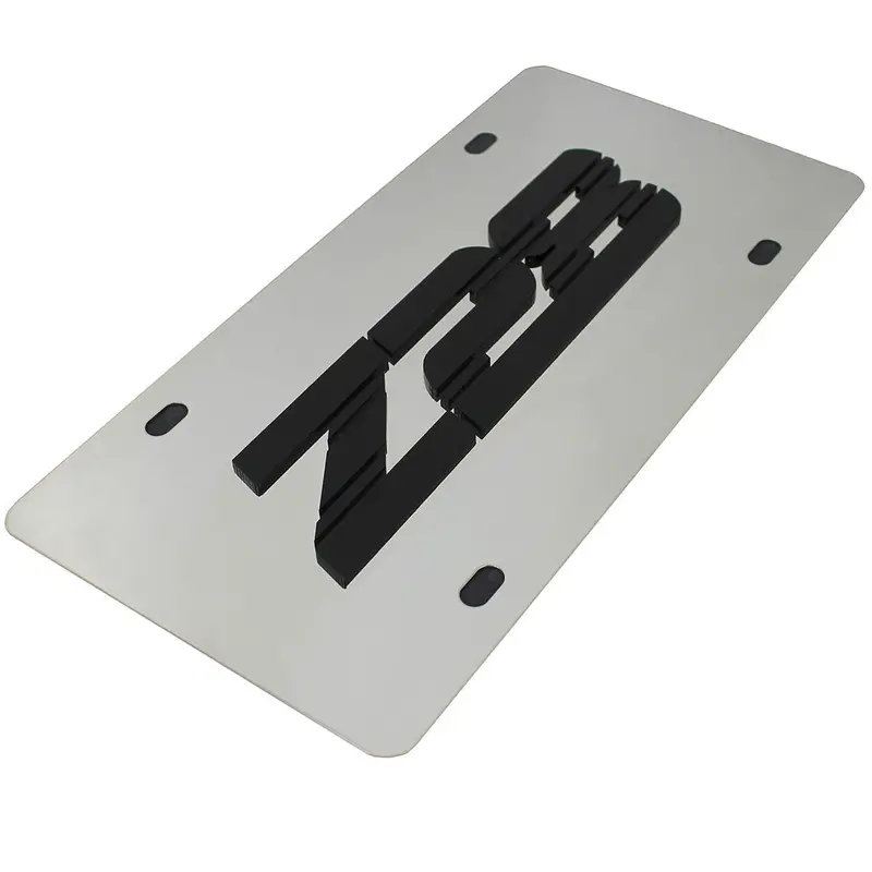 Chevy Z28 License Plate (Chrome) 2