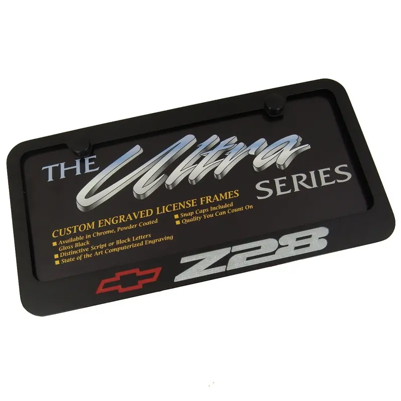 Chevy Z28 License Plate Frame (Black) 1