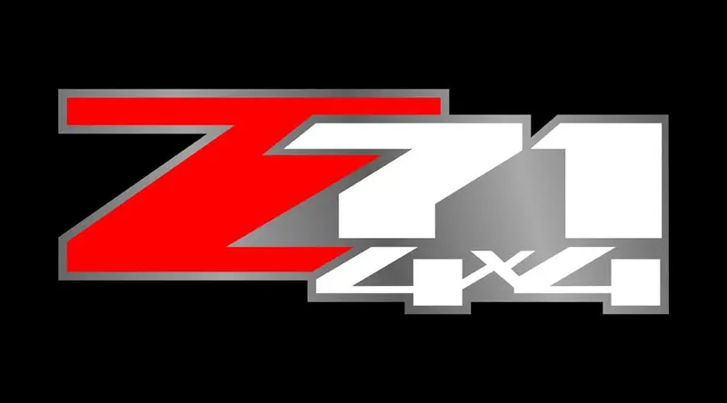 Chevy Z71 4X4 License Plate (Black) 1