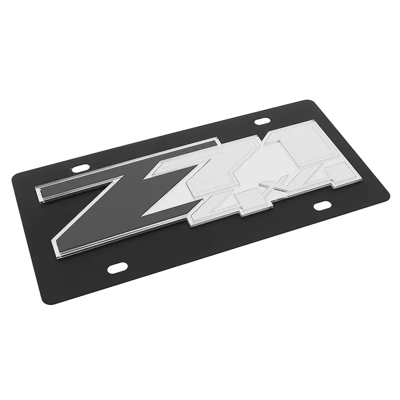 Chevy Z71 4X4 License Plate (Black) 2
