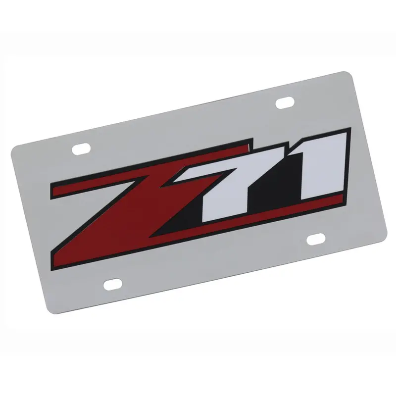 Chevy Z71 Badge License Plate (Chrome) 1